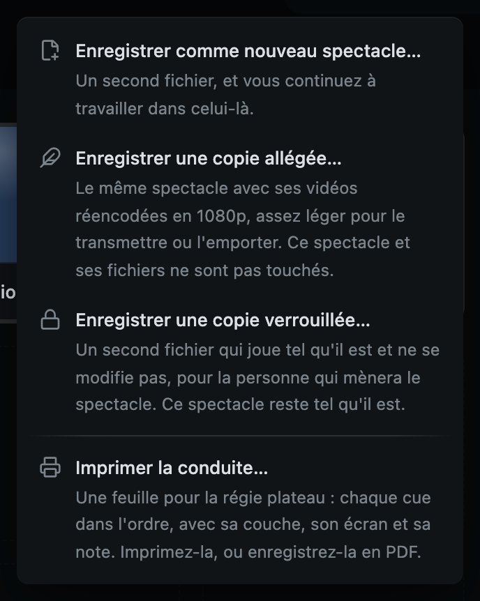 Les autres façons d'enregistrer.