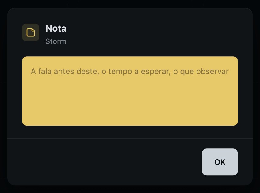 Escrevendo uma. O que você digita é o que a cabine vê.
